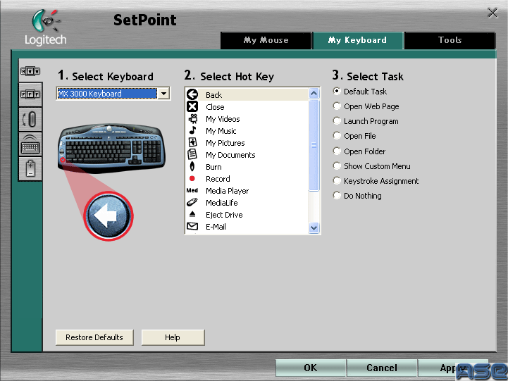 Keyboard SetPoint